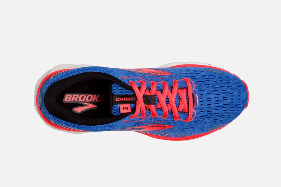 Brooks Israel Ghost 13 Road Running Shoes Womens - Blue/Orange - MBD-460925